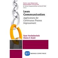 Lean Communication by Yankelevitch, Sam; Kuhl, Claire F., 9781631572388