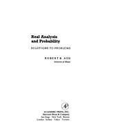 Real Analysis and Probability by Ash, Robert B., 9780120652402