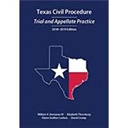 Texas Civil Procedure: Trial and Appellate Practice, 2018-2019 by Dorsaneo, William V., III; Thornburg, Elizabeth G.; Carlson, Elaine Grafton; Crump, David, 9781531012441