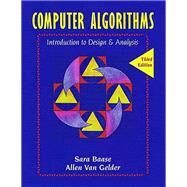 Computer Algorithms Introduction to Design and Analysis by Baase, Sara; Van Gelder, Allen, 9780201612448