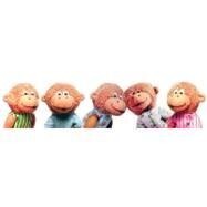 Five Little Monkeys Finger Puppet Playset by Christelow, Eileen, 9781579822460