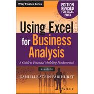 Using Excel for Business Analysis by Fairhurst, Danielle Stein, 9781119062462