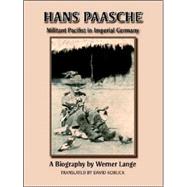 Hans Paasche by Lange, Werner, 9781412052467
