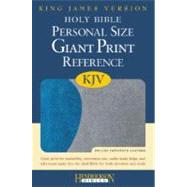 Holy Bible: King James Version, Personal Size Giant Print Reference Bible, Blue on Gray Flexisoft by Hendrickson Publishers, 9781598562477