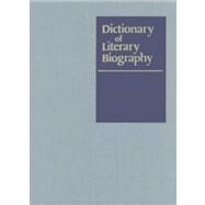 Dictionary of Literary Biography by Greenspan, Ezra, 9780787652487
