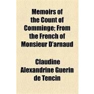 Memoirs of the Count of Comminge by Tencin, Claudine Alexandrine Guerin De, 9781154462487