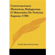 Conversaciones Historicas Malaguenas O Materiales De Noticias Seguras by Lena, Cecilio Garcia De La, 9781104112493