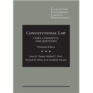 Constitutional Law by Choper, Jesse H.; Dorf, Michael C.; Fallon, Jr., Richard H.; Schauer, Frederick, 9781642422504