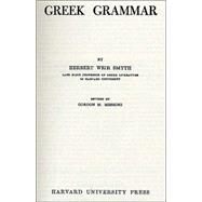 Greek Grammar by Smyth, Herbert Weir, 9780674362505
