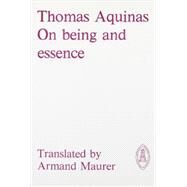 On Being and Essence by Thomas, Aquinas, Saint, 9780888442505