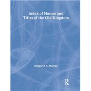 Index Of Names & Titles Of The by Murray, 9781138972520