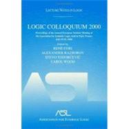 Logic Colloquium 2000 (hardcover): Lecture Notes in Logic, 19 by Cori; Rene, 9781568812526
