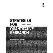 Strategies for Quantitative Research: Archaeology by Numbers by McCall; Grant S., 9781138632530
