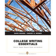 College Writing Essentials Rhetoric, Reader, Research Guide, and Handbook by Skwire, David; Wiener, Harvey S., 9780205572533