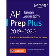 Kaplan AP Human Geography Prep Plus 2019-2020 by Kaplan, Inc., 9781506242538