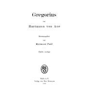 Gregorius by Von Aue, Hartmann; Paul, Hermann, 9783110482560