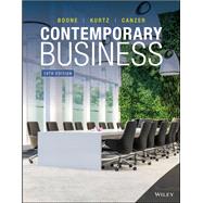 Contemporary Business by Boone, Louis E.; Kurtz, David L.; Canzer, Brahm, 9781119812630