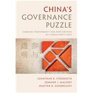 China's Governance Puzzle by Stromseth, Jonathan R.; Malesky, Edmund J.; Gueorguiev, Dimitar D.; Hairong, Lai; Wang, Xixin, 9781107122635