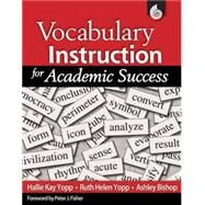 Vocabulary Instruction For Academic Success by Yopp, Hallie Kay, 9781425802660