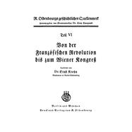 Von Der Franzsischen Revolution Bis Zum Wiener Kongre by Krohn, Ernst, 9783486762693