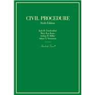 Civil Procedure(Hornbooks) by Friedenthal, Jack H.; Kane, Mary Kay; Miller, Arthur R.; Steinman, Adam N., 9781647082697
