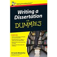 Writing a Dissertation For Dummies by Winstanley, Carrie, 9780470742709