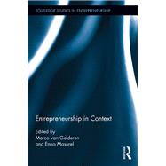 Entrepreneurship in Context by van Gelderen; Marco, 9781138212718