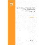 Progress in Nucleic Acid Research and Molecular Biology by Moldave, Kivie, 9780080522722