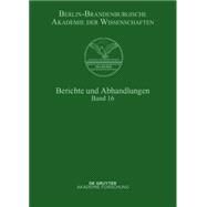 Berichte Und Abhandlungen by Berlin-Brandenburgische Akademie der Wissenschaften, 9783110362725