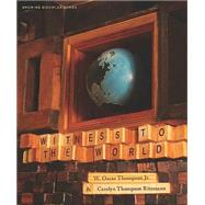 Witness to the World by Thompson, Oscar, 9781415862728