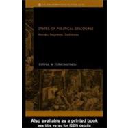 States of Political Discourse : Words, Regimes, Seditions by Constantinou, Costas M., 9780203362730