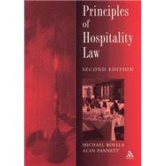 Principles of Hospitality Law by Boella, Mike; Pannett, Alan, 9780826452733