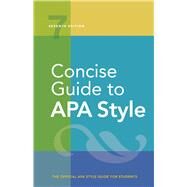 Concise Guide to APA Style,American Psychological...,9781433832734