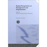 Realist Perspectives on Management and Organisations by Ackroyd,Stephen, 9780415242738