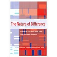 The Nature of Difference Sciences of Race in the United States from Jefferson to Genomics by Hammonds, Evelynn M.; Herzig, Rebecca M., 9780262582759