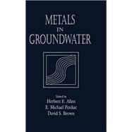 Metals in Groundwater by Allen; Herbert E., 9780873712774