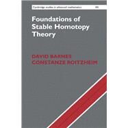 Foundations of Stable Homotopy Theory by Barnes, David; Roitzheim, Constanze, 9781108482783