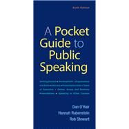 A Pocket Guide to Public Speaking by O'Hair, Dan; Rubenstein, Hannah; Stewart, Rob, 9781319102784