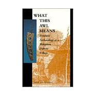 What This Awl Means by Spector, Janet D., 9780873512787