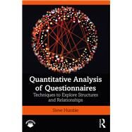 Quantitative Analysis of Questionnaires by Humble, Steve, 9780367022792