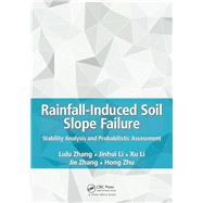 Rainfall-Induced Soil Slope Failure: Stability Analysis and Probabilistic Assessment by Zhang; Lulu, 9781498752794