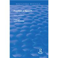 Freedom of Speech by Alexander,Larry. J, 9781138742796