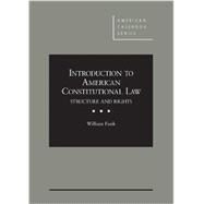 Introduction to American Constitutional Law by Funk, William, 9780314282798