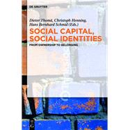 Social Capital, Social Identities by Thoma, Dieter; Henning, Christoph; Schmid, Hans Bernhard, 9783110292800
