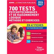 700 tests psychotechniques et de raisonnement logique - M�thode et exercices en 47 fiches - Conco... by Emmanuel Kerdraon, 9782311222814