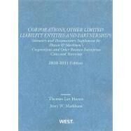 Corporations, Other Limited Liability Entities and Partnerships by Hazen, Thomas Lee, 9780314262820