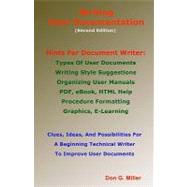 Writing User Documentation by Miller, Don G., 9781448632824