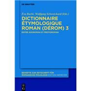 Dictionnaire tymologique Roman by Buchi, va; Schweickard, Wolfgang, 9783110652826