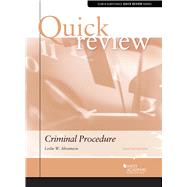 Quick Reviews: Quick Review of Criminal Procedure by Abramson, Leslie W., 9781636592831