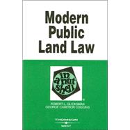 Modern Public Land Law in a Nutshell by Glicksman, Robert L.; Coggins, George Cameron, 9780314162854